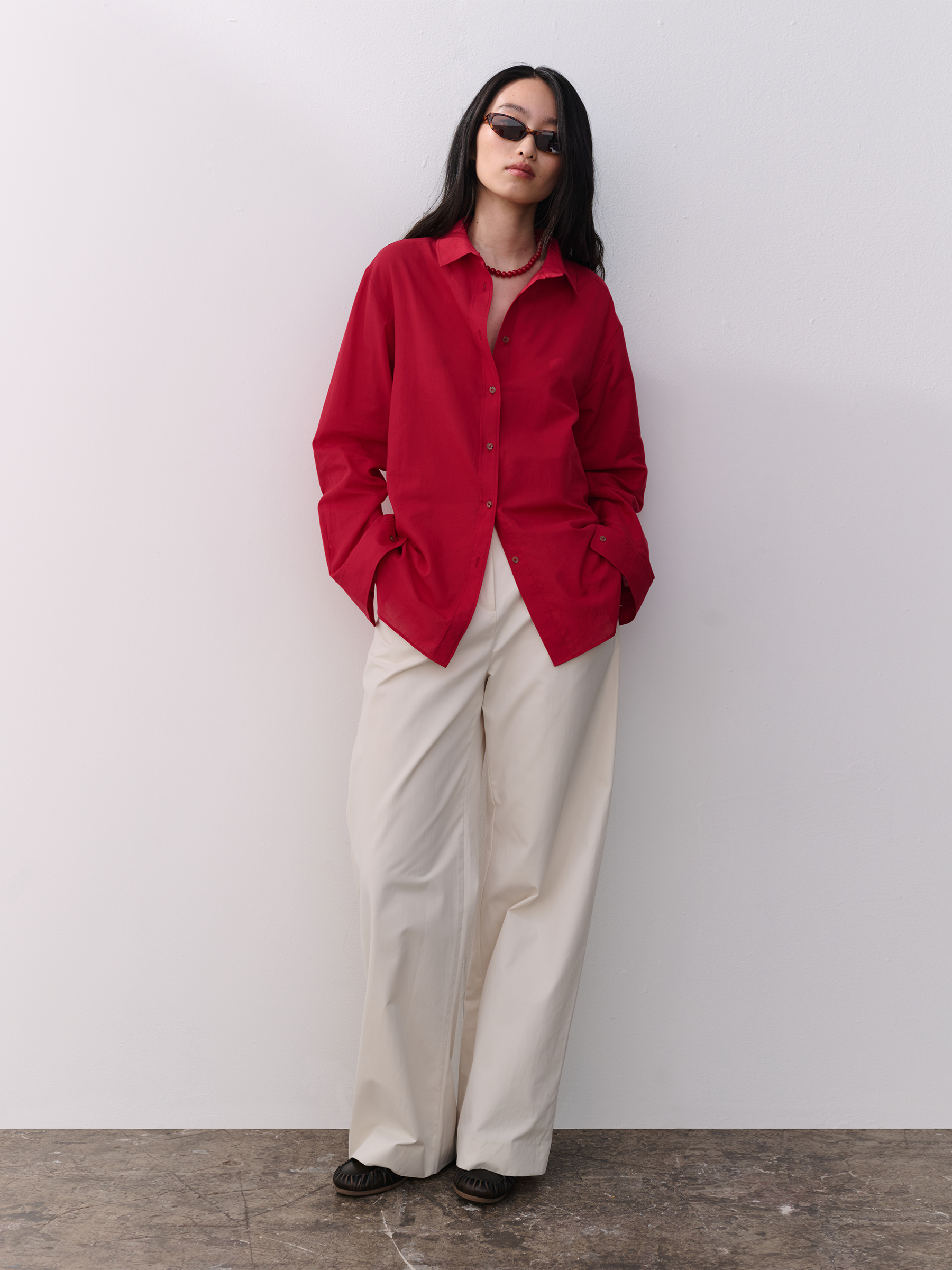 The Florence Shirt - Red