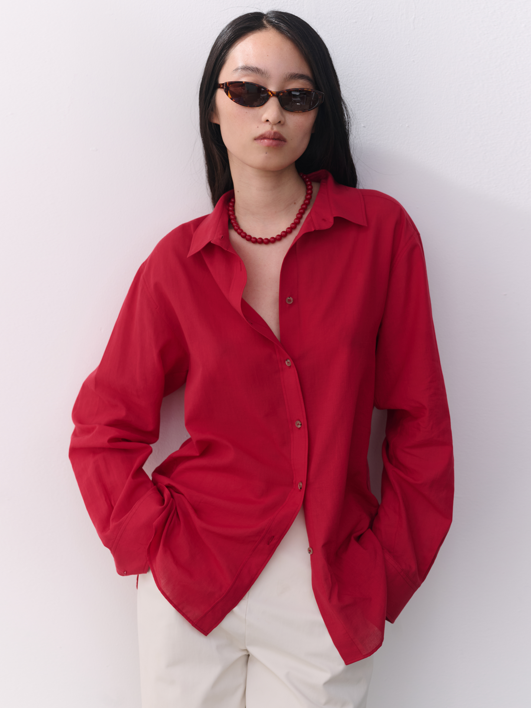 The Florence Shirt - Red