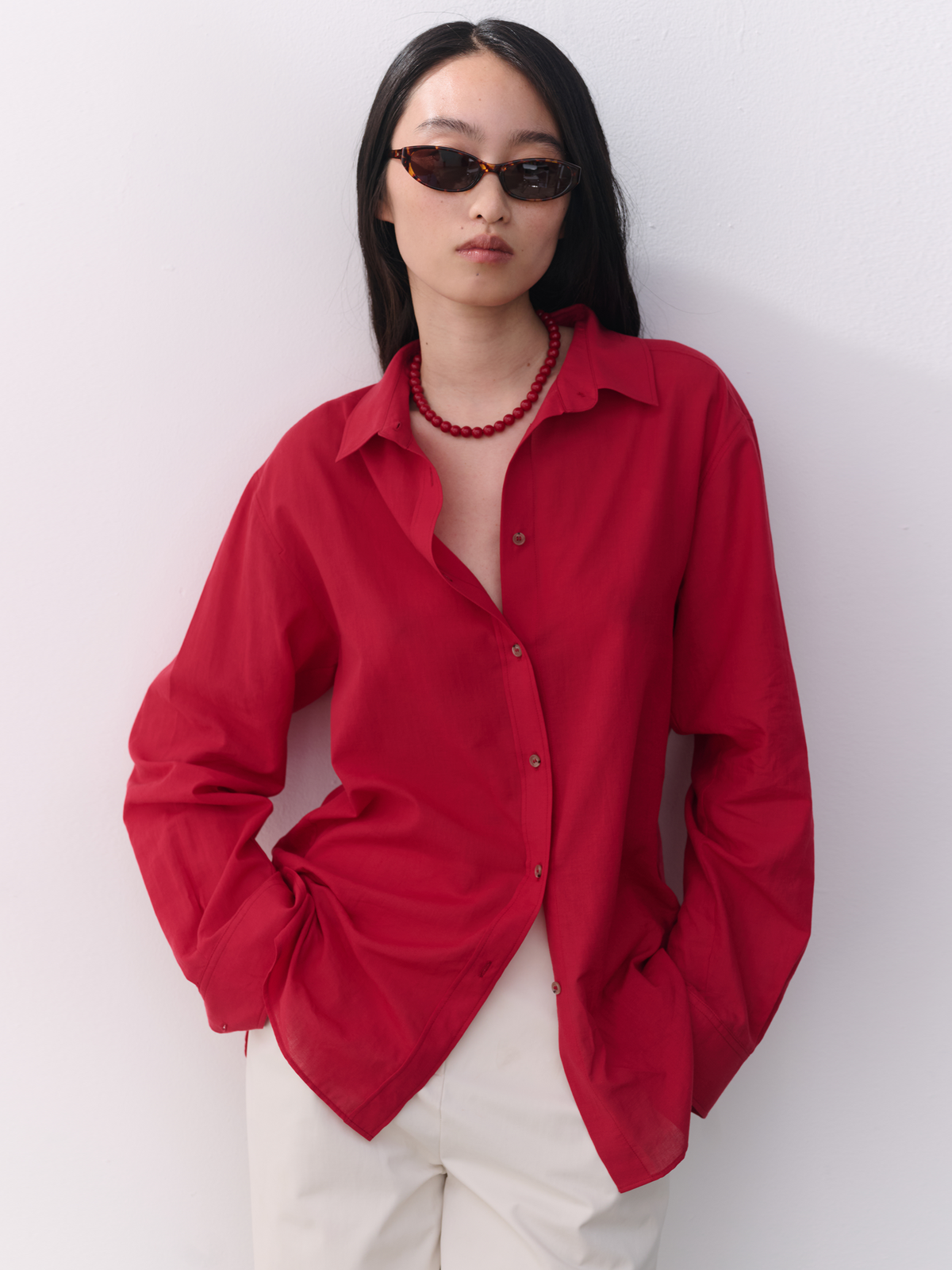 The Florence Shirt - Red