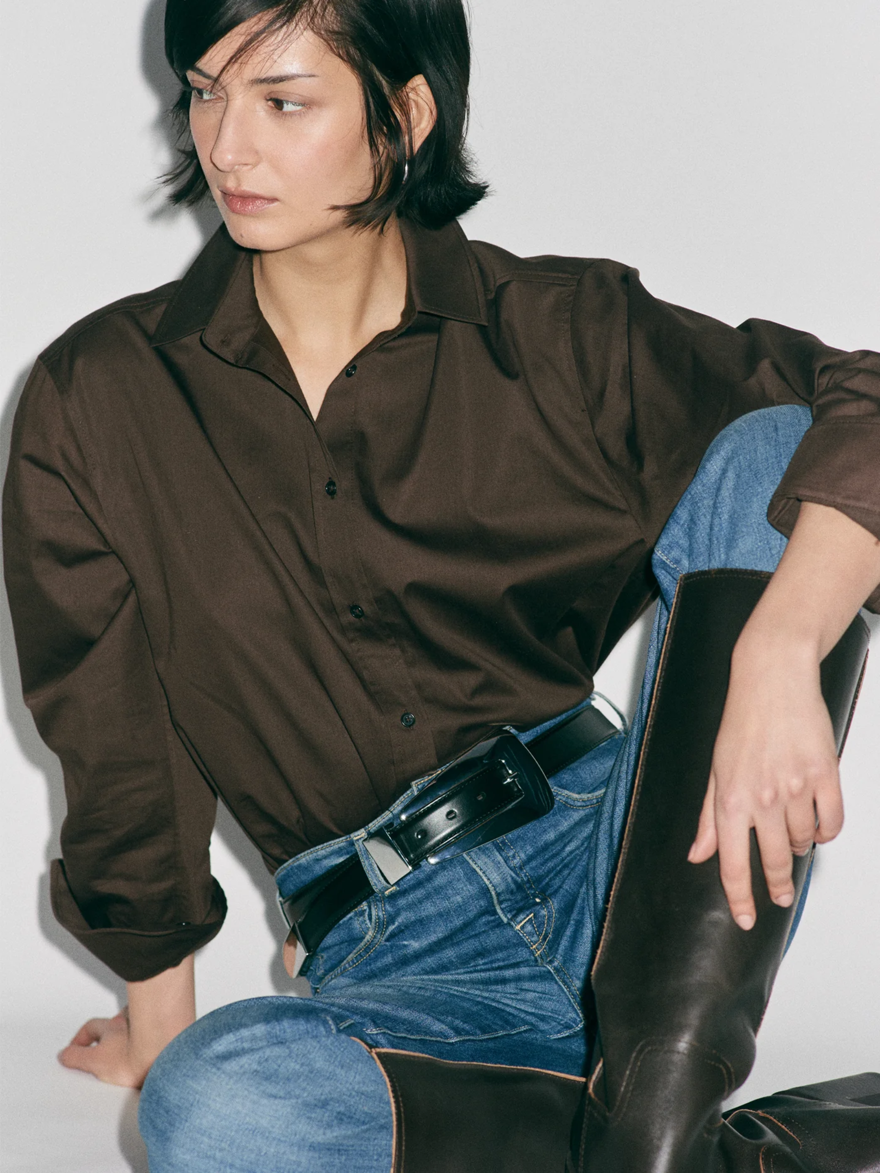 The Florence Shirt - Brown