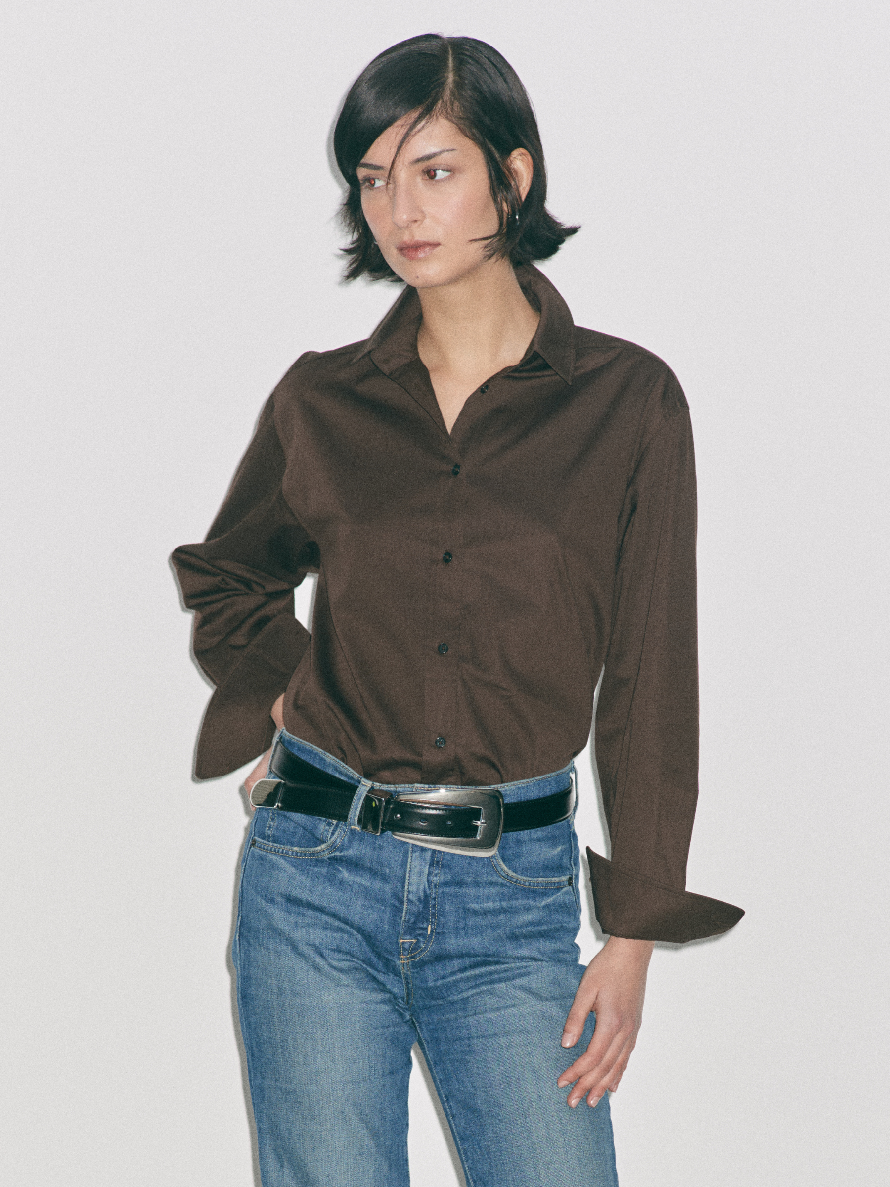 The Florence Shirt - Brown
